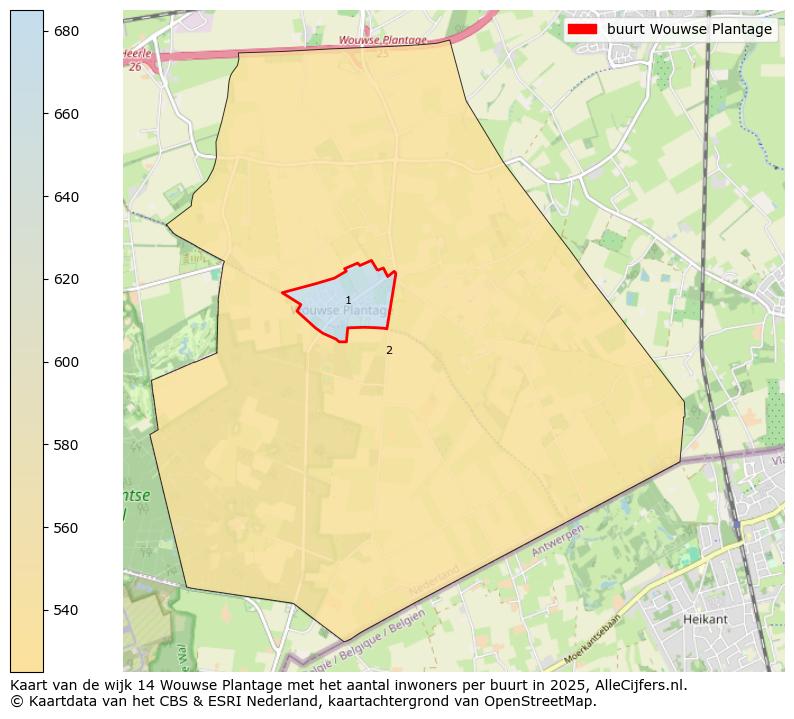 Afbeelding van de buurt Wouwse Plantage op de kaart.