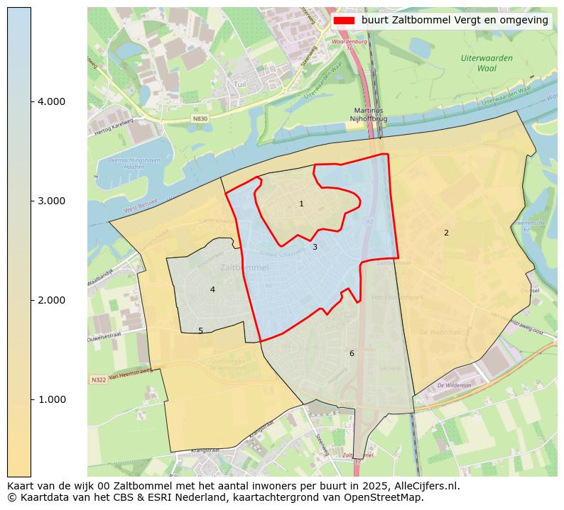 Afbeelding van de buurt Zaltbommel Vergt en omgeving op de kaart.