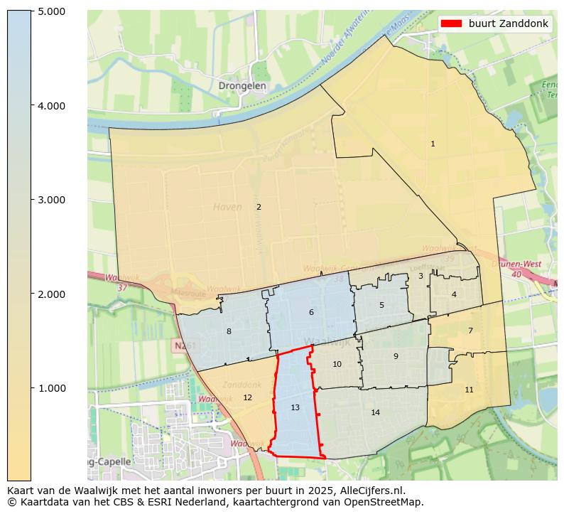 Afbeelding van de buurt Zanddonk op de kaart.