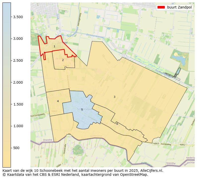 Afbeelding van de buurt Zandpol op de kaart.
