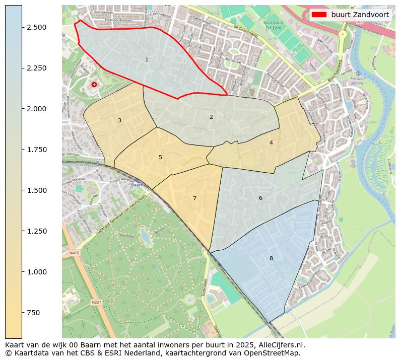 Afbeelding van de buurt Zandvoort op de kaart.