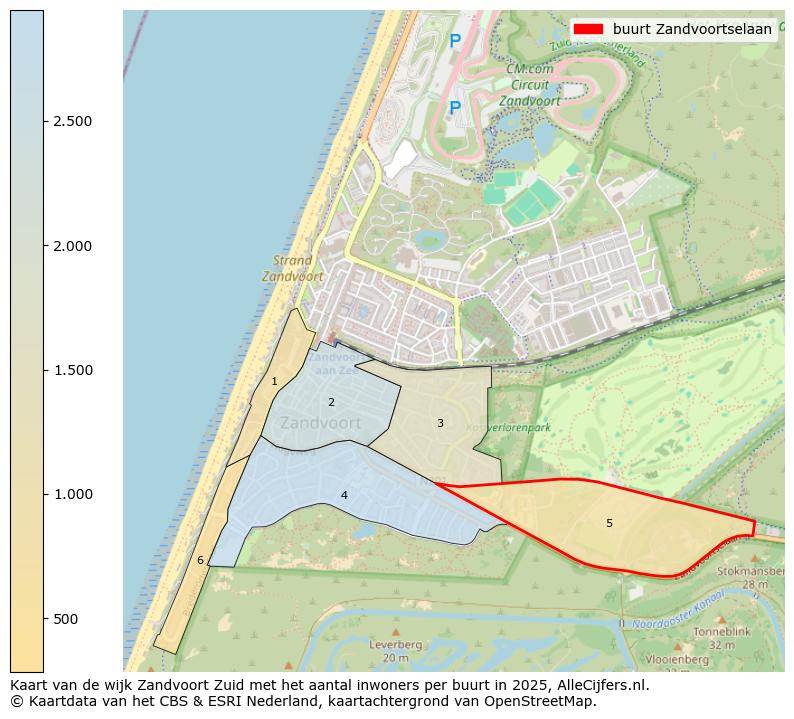 Afbeelding van de buurt Zandvoortselaan op de kaart.