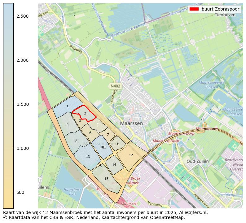 Afbeelding van de buurt Zebraspoor op de kaart.