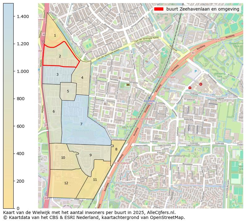 Afbeelding van de buurt Zeehavenlaan en omgeving op de kaart.