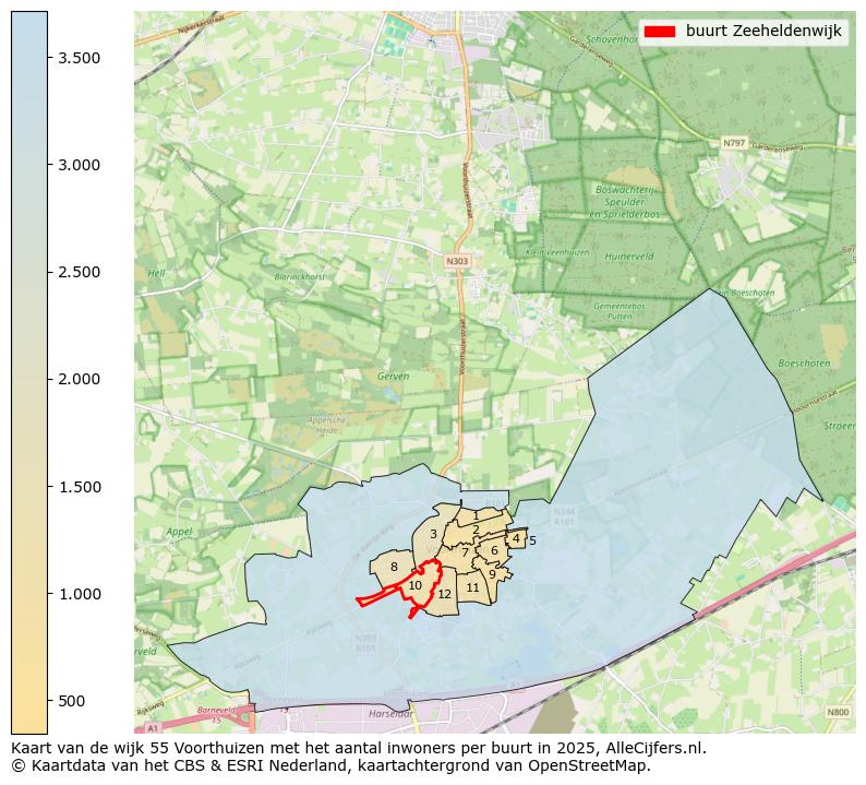 Afbeelding van de buurt Zeeheldenwijk op de kaart.
