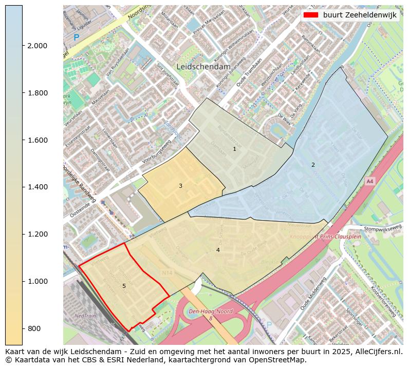 Afbeelding van de buurt Zeeheldenwijk op de kaart.
