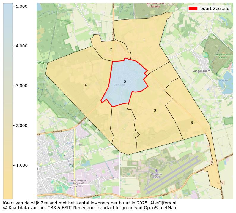 Afbeelding van de buurt Zeeland op de kaart.