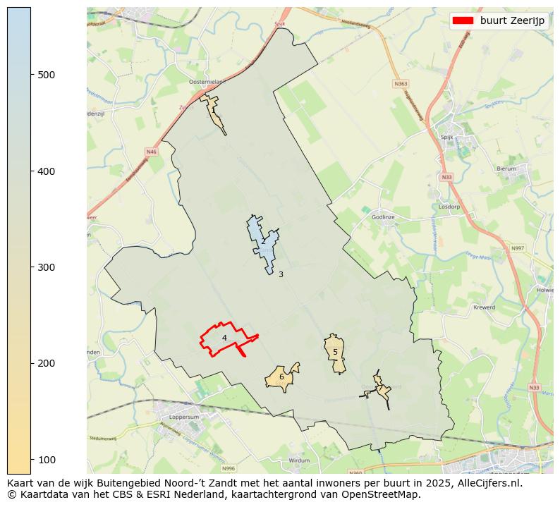 Afbeelding van de buurt Zeerijp op de kaart.
