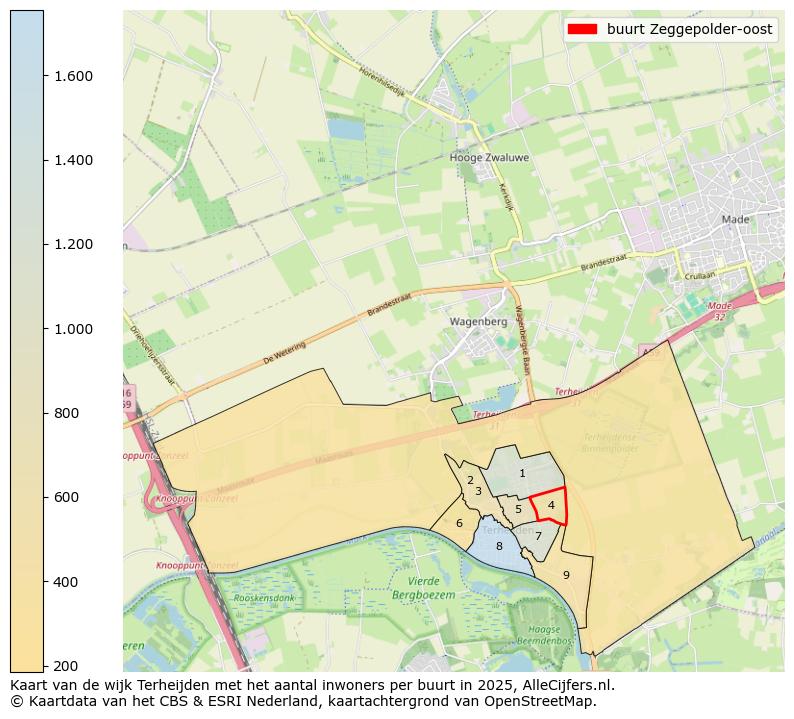 Afbeelding van de buurt Zeggepolder-oost op de kaart.