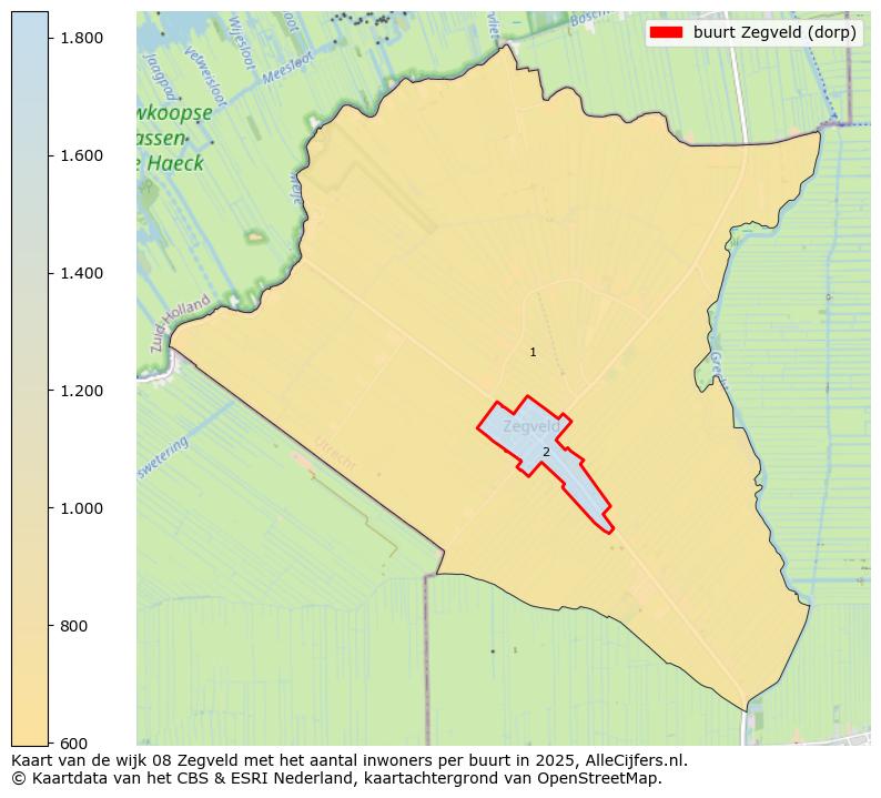Afbeelding van de buurt Zegveld (dorp) op de kaart.