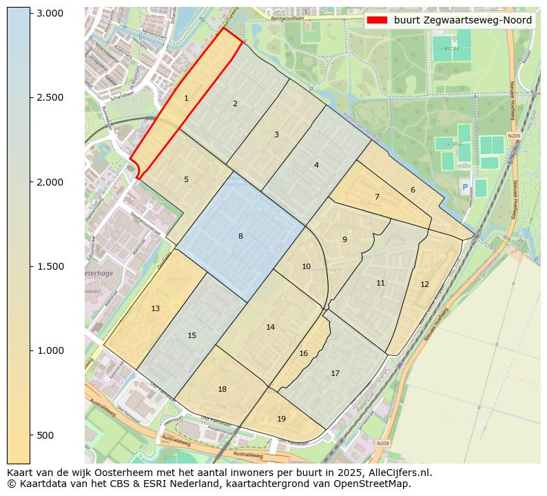 Afbeelding van de buurt Zegwaartseweg-Noord op de kaart.