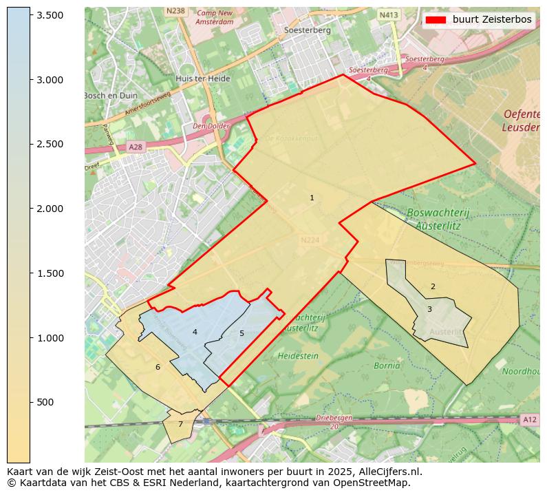 Afbeelding van de buurt Zeisterbos op de kaart.