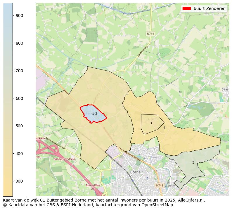 Afbeelding van de buurt Zenderen op de kaart.