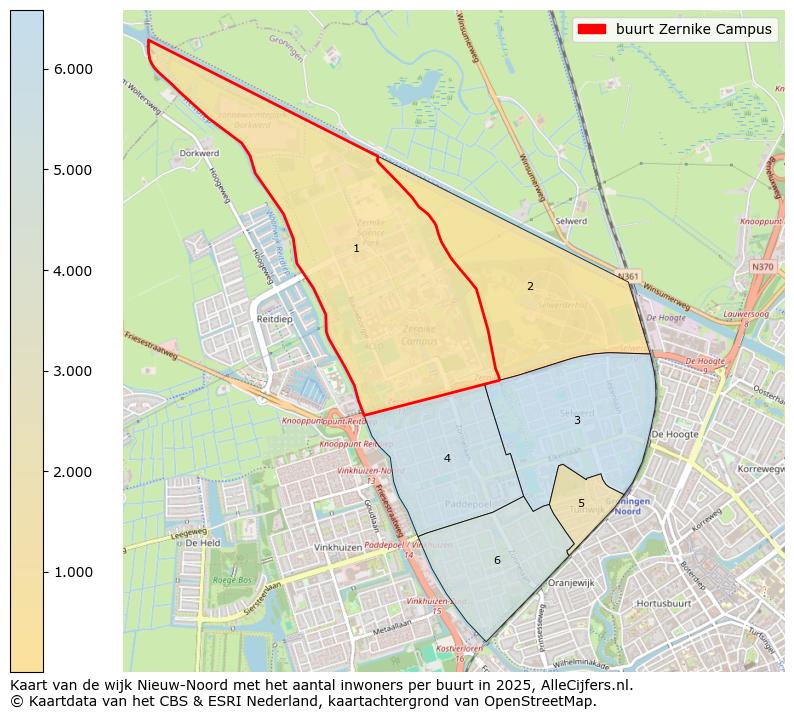 Afbeelding van de buurt Zernike Campus op de kaart.