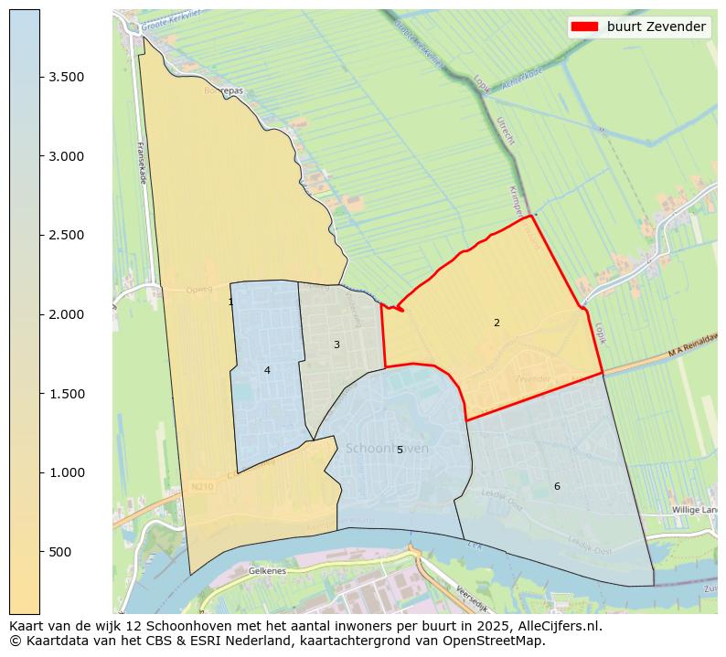 Afbeelding van de buurt Zevender op de kaart.
