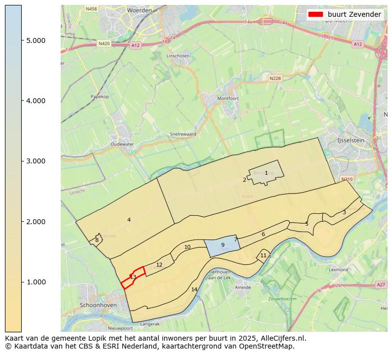 Afbeelding van de buurt Zevender op de kaart.