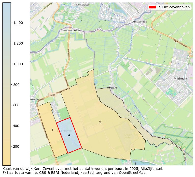 Afbeelding van de buurt Zevenhoven op de kaart.