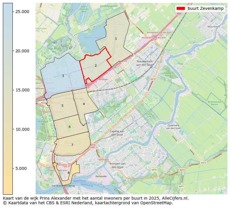 Afbeelding van de buurt Zevenkamp op de kaart.
