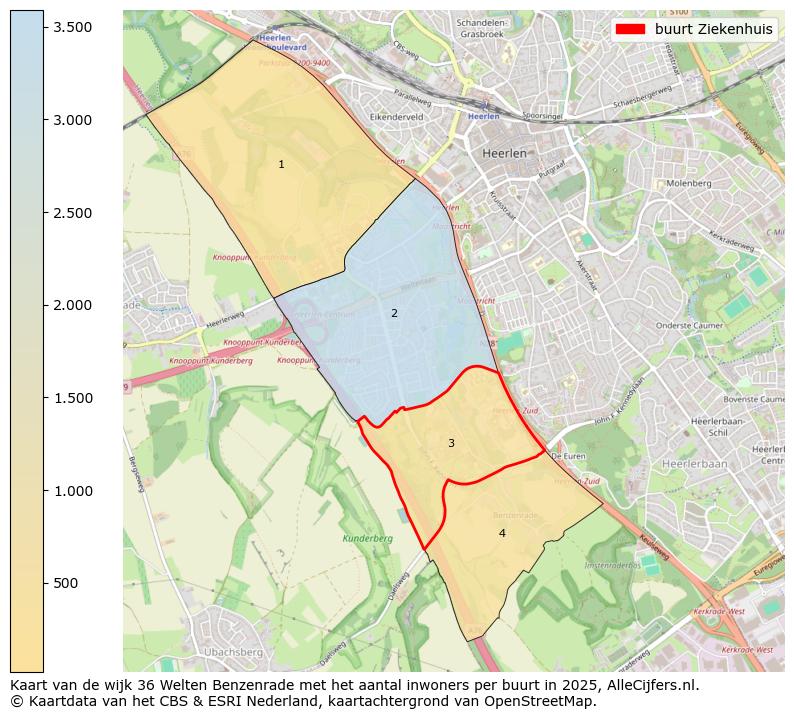 Afbeelding van de buurt Ziekenhuis op de kaart.
