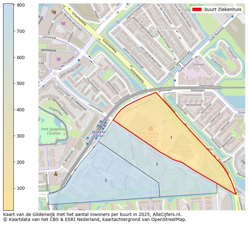 Afbeelding van de buurt Ziekenhuis op de kaart.
