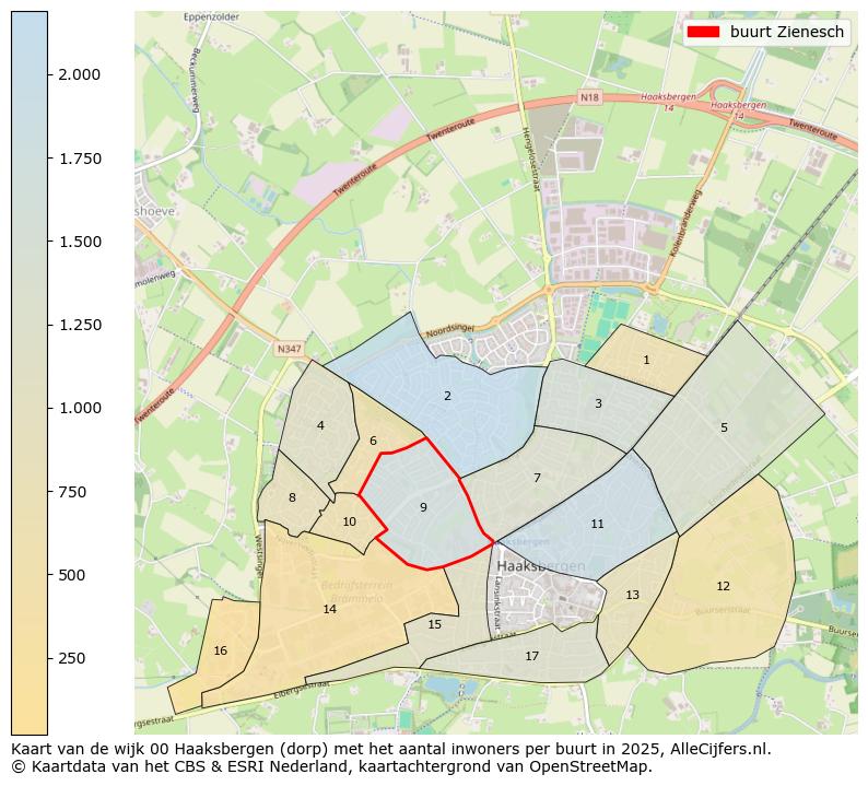 Afbeelding van de buurt Zienesch op de kaart.