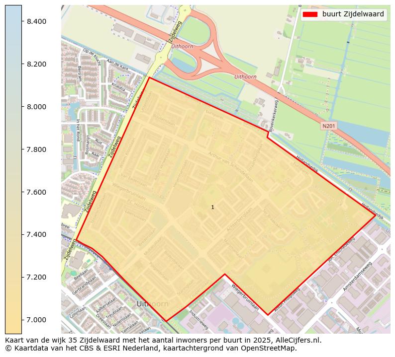 Afbeelding van de buurt Zijdelwaard op de kaart.
