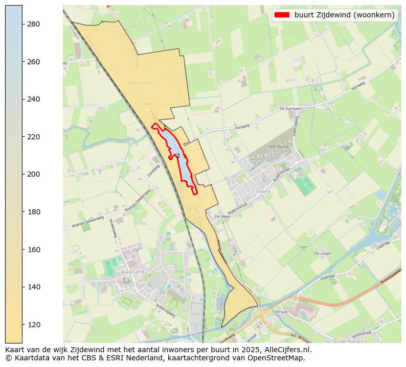 Afbeelding van de buurt Zijdewind (woonkern) op de kaart.