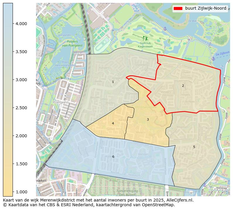 Afbeelding van de buurt Zijlwijk-Noord op de kaart.