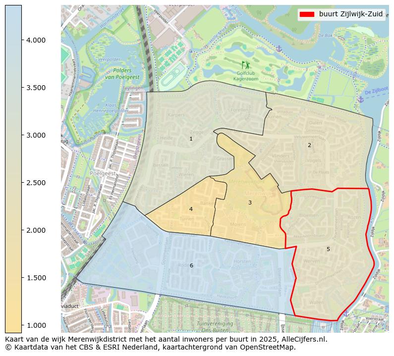 Afbeelding van de buurt Zijlwijk-Zuid op de kaart.