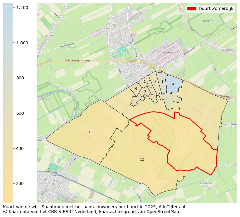 Afbeelding van de buurt Zomerdijk op de kaart.