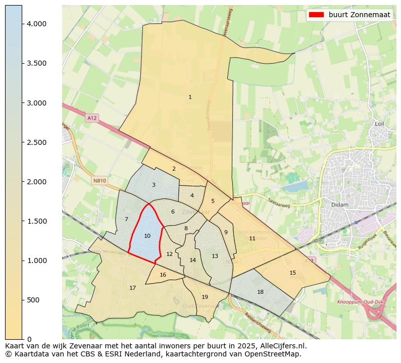 Afbeelding van de buurt Zonnemaat op de kaart.