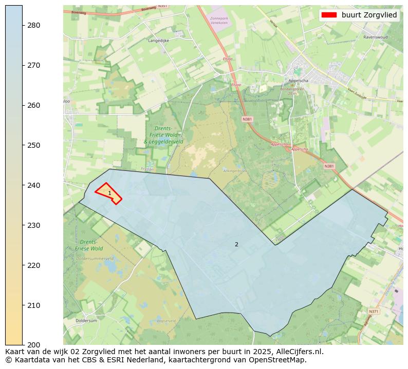 Afbeelding van de buurt Zorgvlied op de kaart.