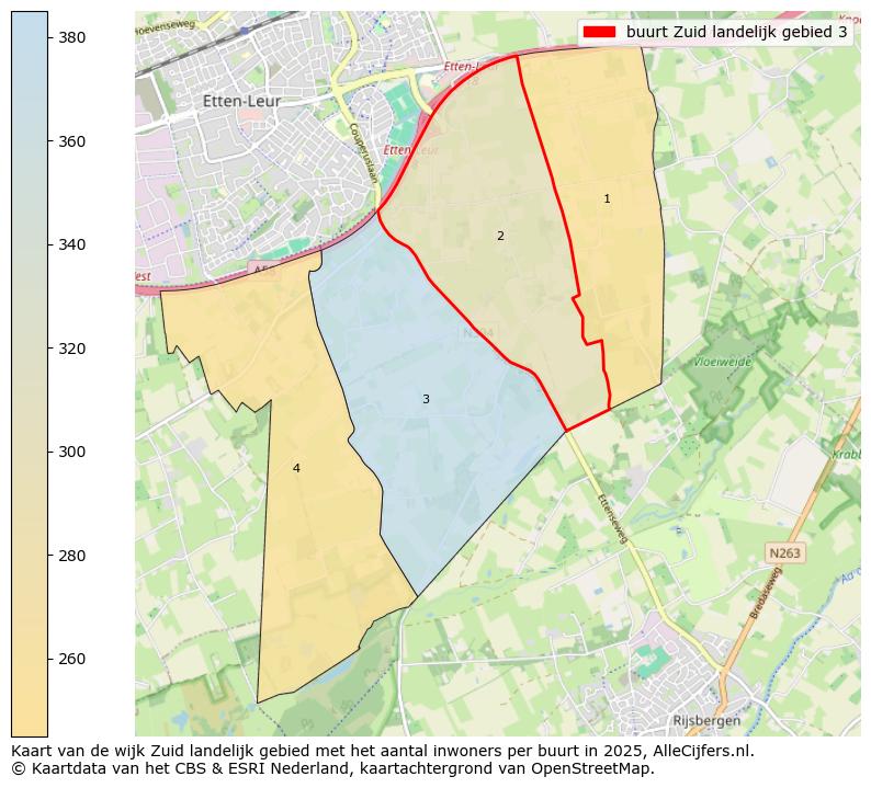 Afbeelding van de buurt Zuid landelijk gebied 3 op de kaart.