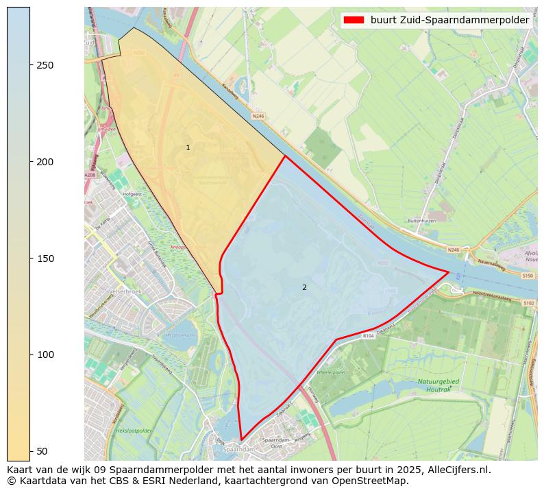 Afbeelding van de buurt Zuid-Spaarndammerpolder op de kaart.