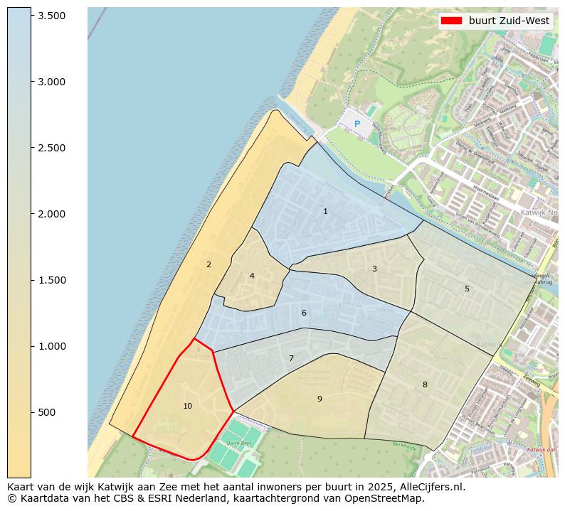 Afbeelding van de buurt Zuid-West op de kaart.