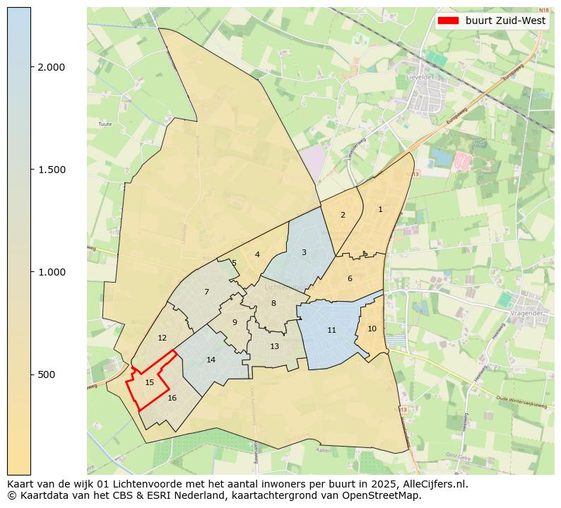 Afbeelding van de buurt Zuid-West op de kaart.