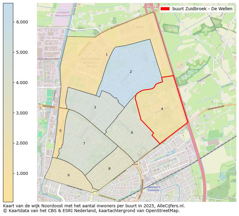 Afbeelding van de buurt Zuidbroek - De Wellen op de kaart.
