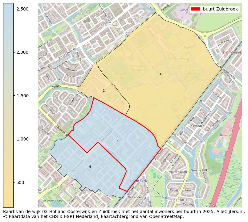 Afbeelding van de buurt Zuidbroek op de kaart.