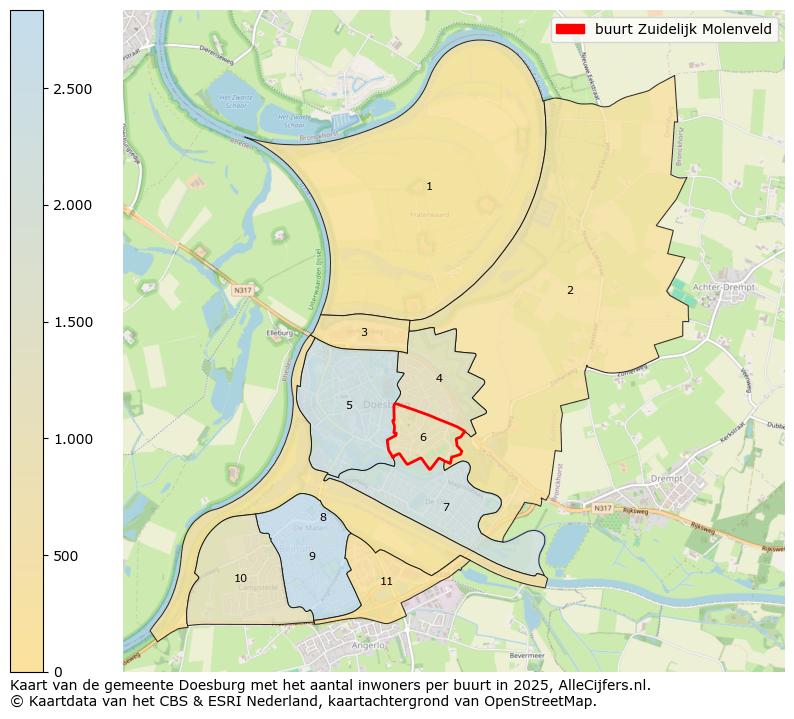 Afbeelding van de buurt Zuidelijk Molenveld op de kaart.