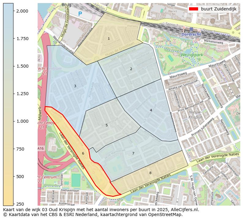 Afbeelding van de buurt Zuidendijk op de kaart.