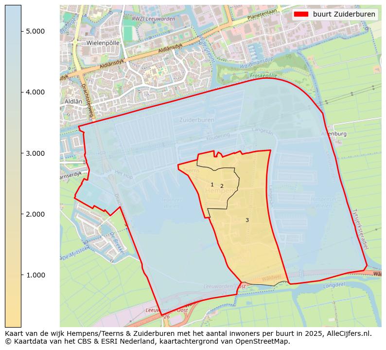 Afbeelding van de buurt Zuiderburen op de kaart.