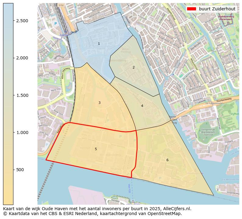 Afbeelding van de buurt Zuiderhout op de kaart.