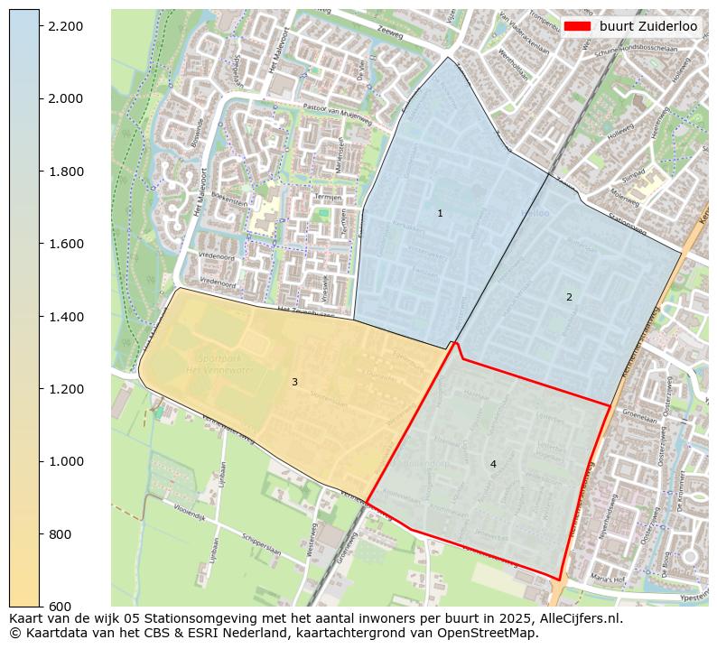 Afbeelding van de buurt Zuiderloo op de kaart.