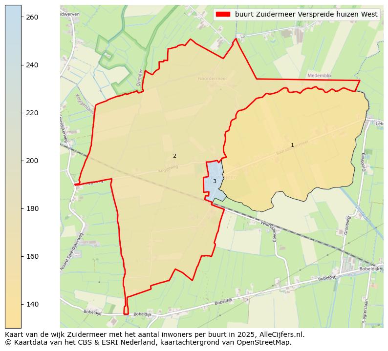 Afbeelding van de buurt Zuidermeer Verspreide huizen West op de kaart.