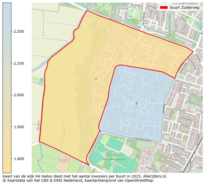 Afbeelding van de buurt Zuiderneg op de kaart.