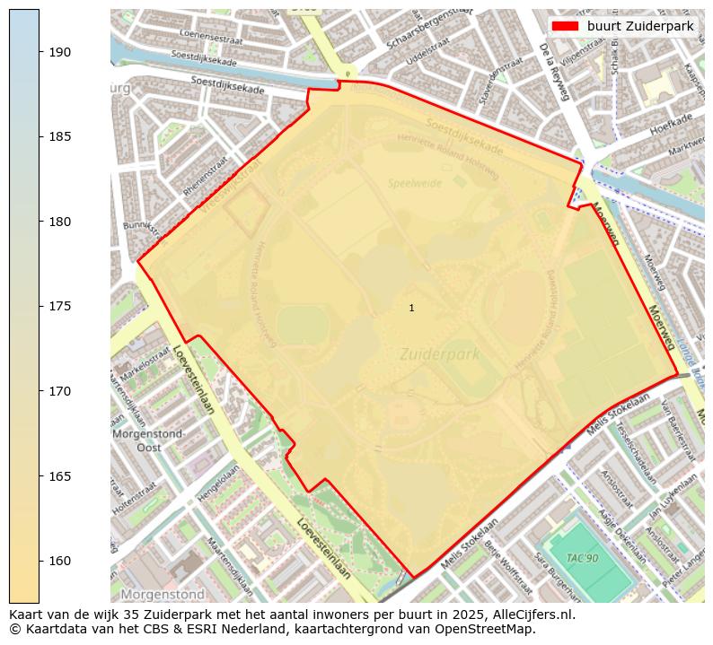 Afbeelding van de buurt Zuiderpark op de kaart.