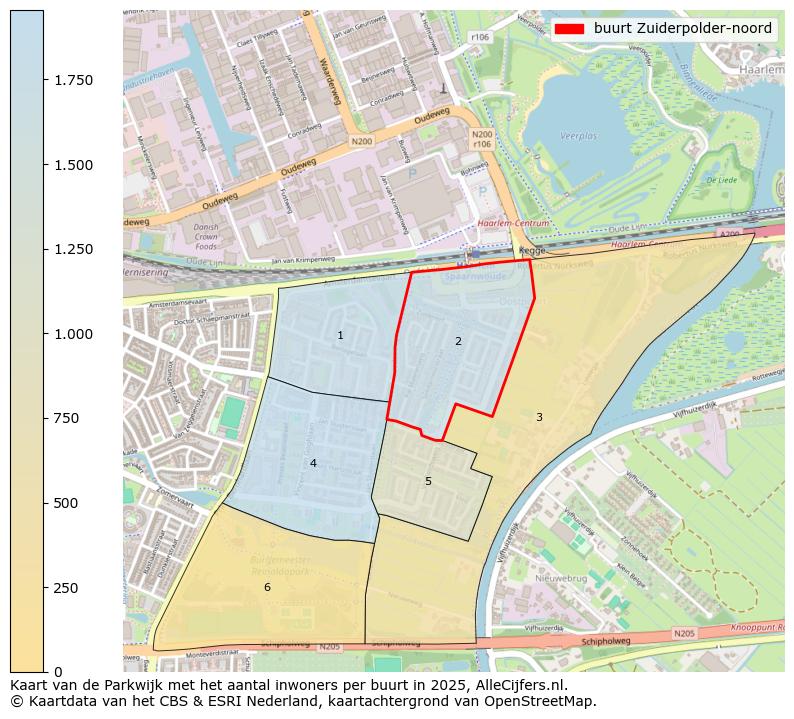 Afbeelding van de buurt Zuiderpolder-noord op de kaart.