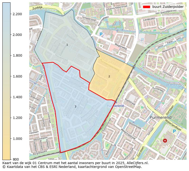 Afbeelding van de buurt Zuiderpolder op de kaart.