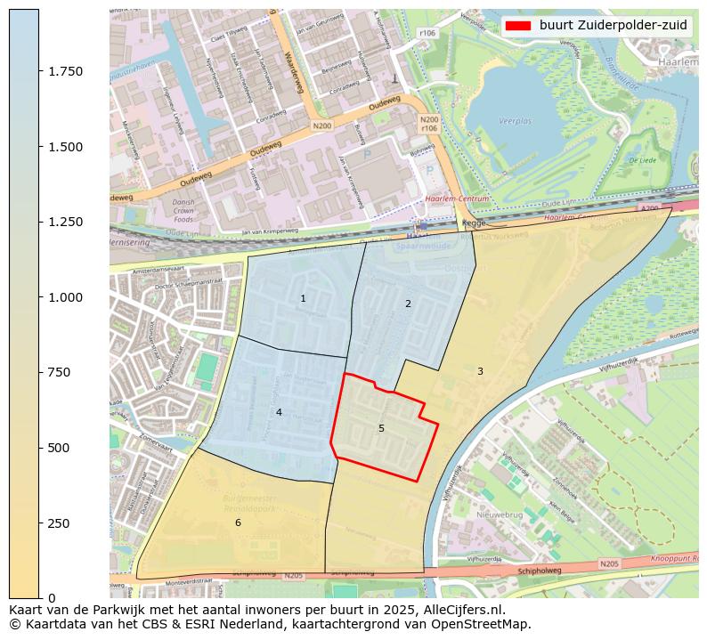 Afbeelding van de buurt Zuiderpolder-zuid op de kaart.