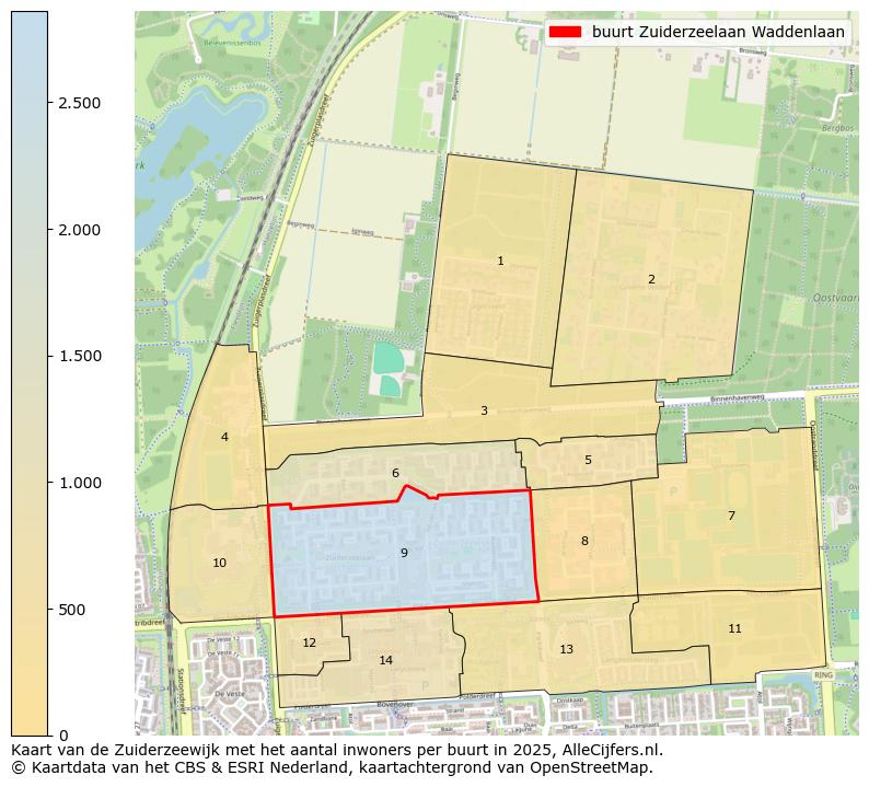 Afbeelding van de buurt Zuiderzeelaan Waddenlaan op de kaart.
